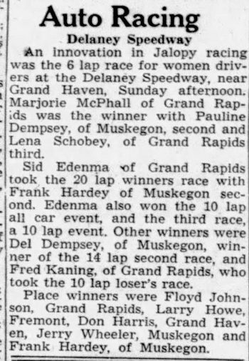 old news article for luke Dehaan Delaney Speedway, Grand Rapids